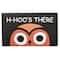 Owl Head Halloween Doormat